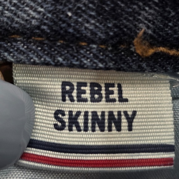 Tommy Hilfiger Womens 16 Blue Rebel Skinny Mid Rise Stretch Jeans Casual - Picture 9 of 14